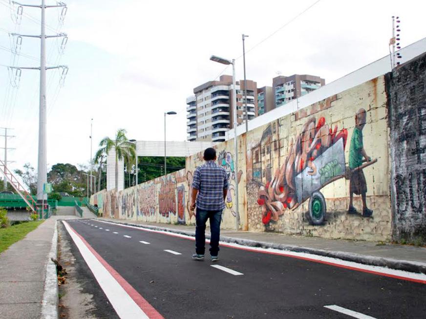 Complexos viários vão receber arte urbana em Manaus