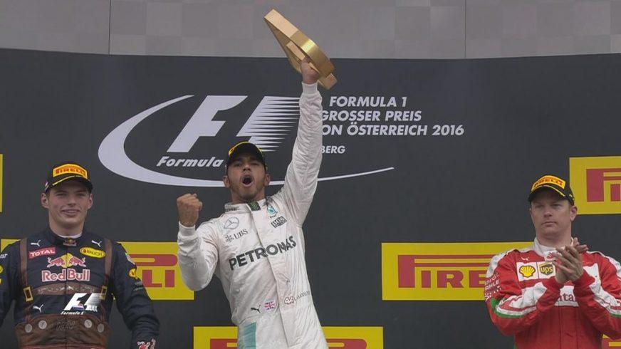Hamilton é vaiado no pódio após vencer o GP da Áustria