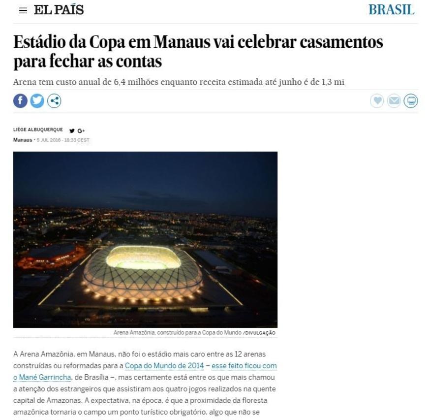 Arena vai ter até casamento
