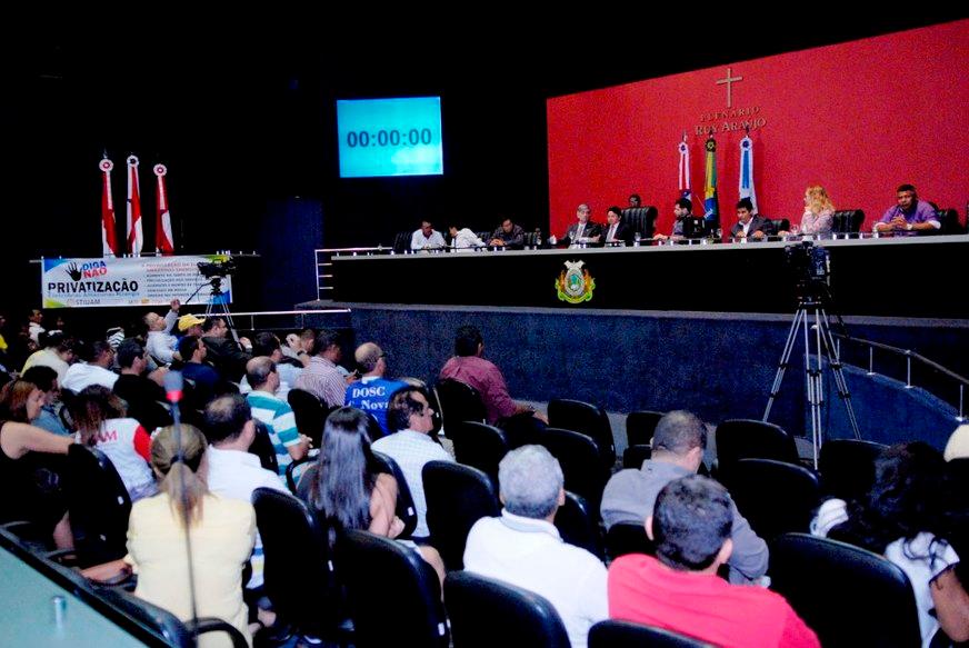 Sindicato protesta contra a privatização da Eletrobrás