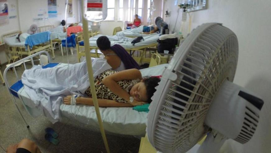 Mães e bebês sofrem sem ar condicionado na Maternidade Ana Braga