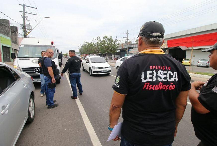 Fiscalizações da Lei Seca ocorrem tranquilamente em Manaus