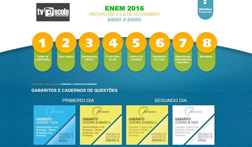 Gabarito das provas do Enem já está disponível na internet