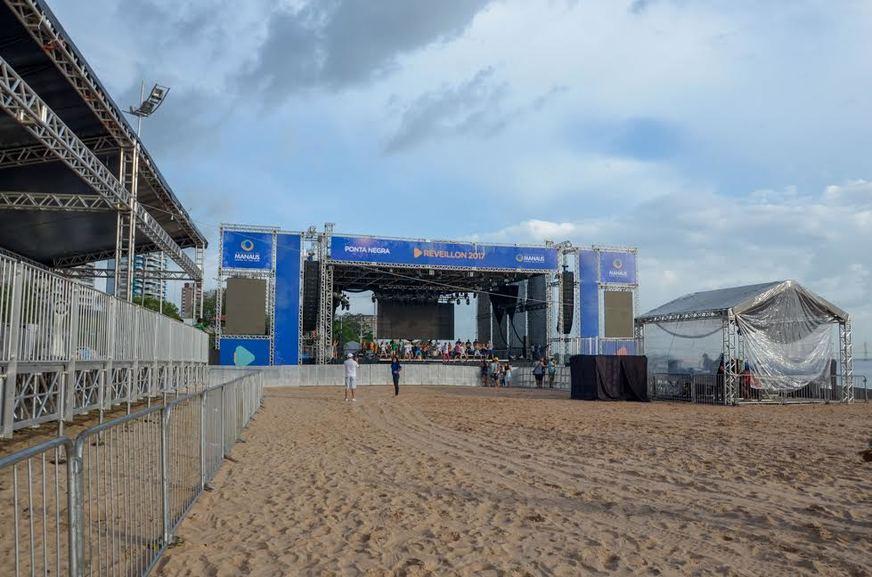 Tudo pronto para o Réveillon de Manaus 2017