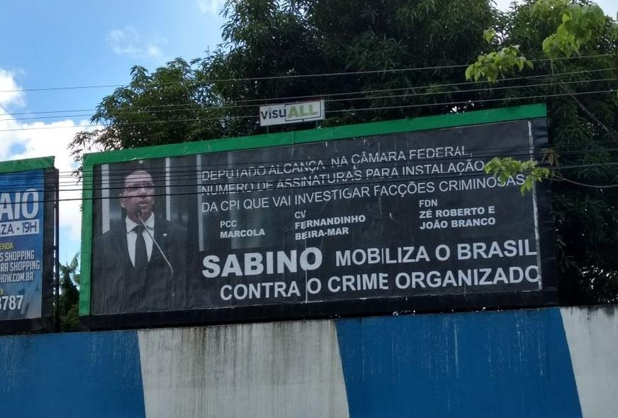 Sabino faz propaganda de traficantes