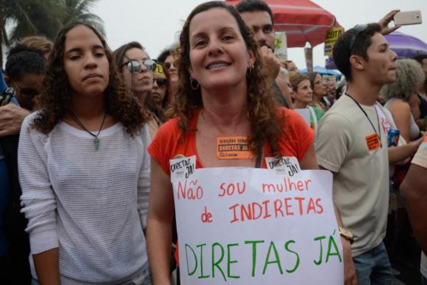 Mobilizações pró-diretas já