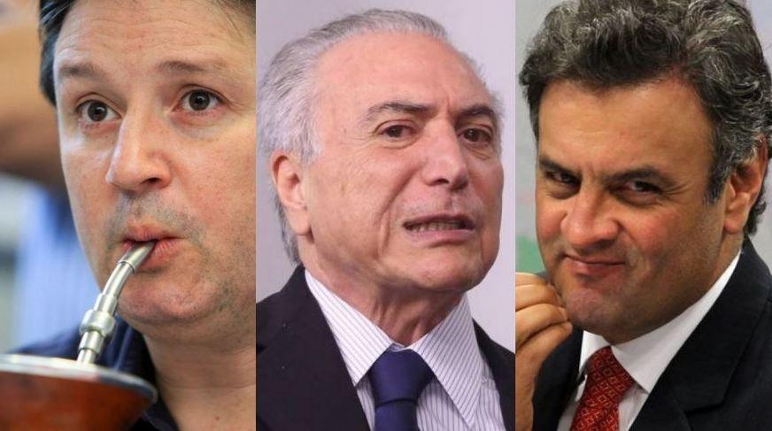 Janot pede autorização do STF para tomar depoimento de Temer, Aécio e Loures