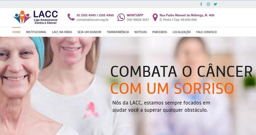 Lacc lança site com informações orçamentárias e sobre os fatores de risco do câncer