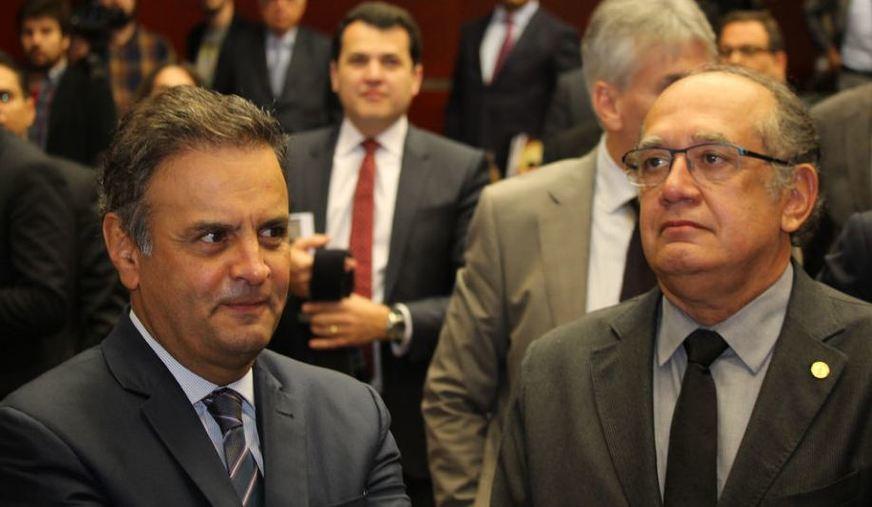 Gilmar Mendes será relator de um dos inquéritos sobre Aécio no STF