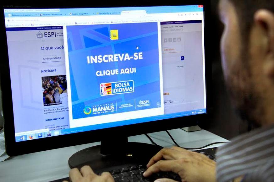 Programa Bolsa Idiomas ofertará mais de 12 mil vagas em Manaus a partir de terça (8)