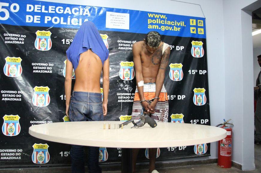 Troca de tiros termina com prisão de homem e apreensão de adolescente no Nova Cidade