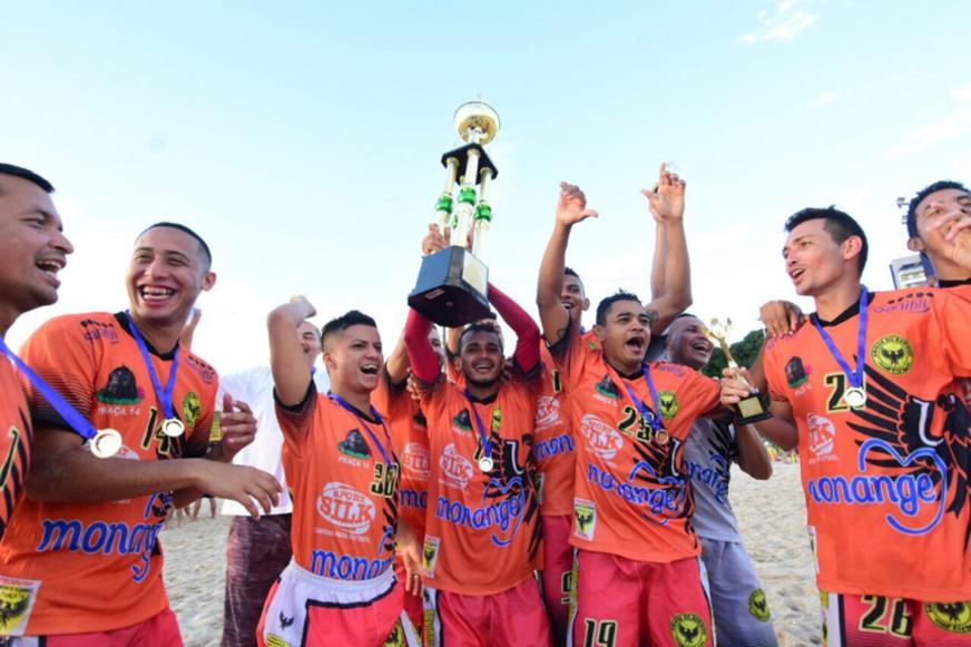 Com lavada de 7 a 1, Praça 14 é a campeã da 1ª Taça Amazonas de Beach Soccer