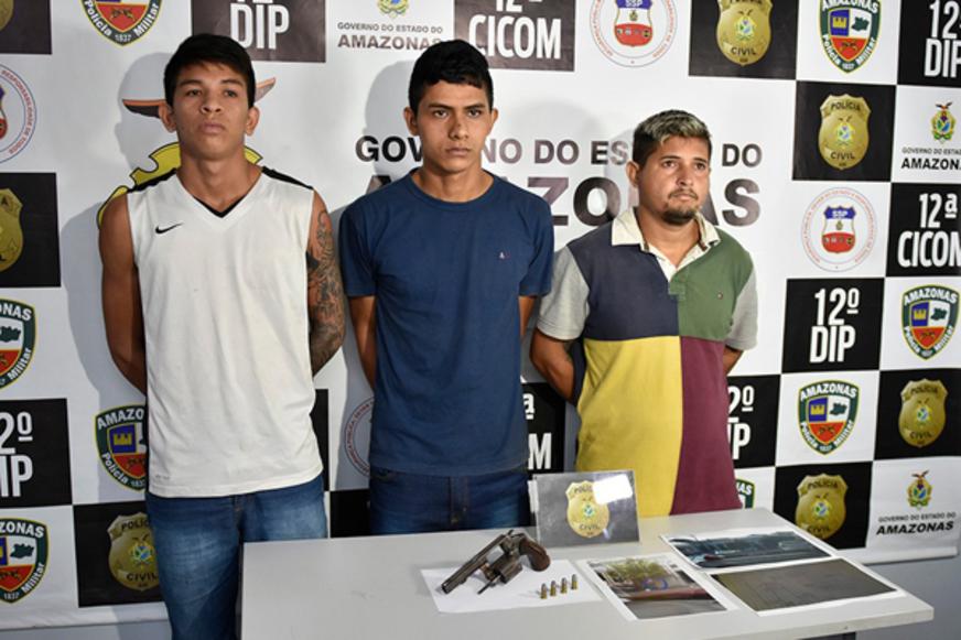 Trio que planejava roubar casa lotérica no Centro é preso pela polícia