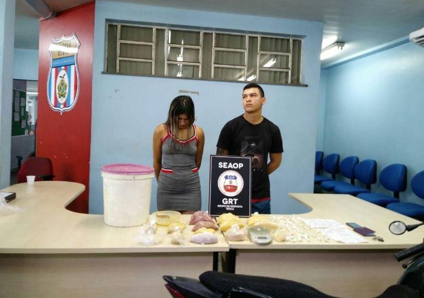 Casal é preso com cinco quilos de drogas em quitinete no bairro Tancredo Neves