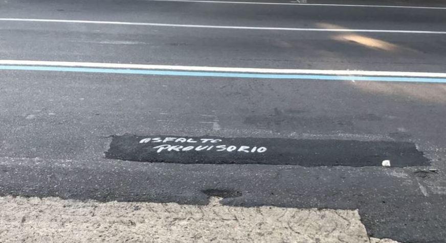 Frase criativa em serviço de tapa-buraco é da Cigás