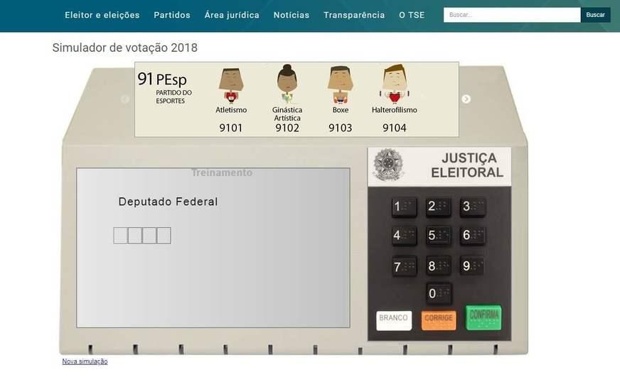 Eleitor já pode simular votação em urna eletrônica através do site do TSE