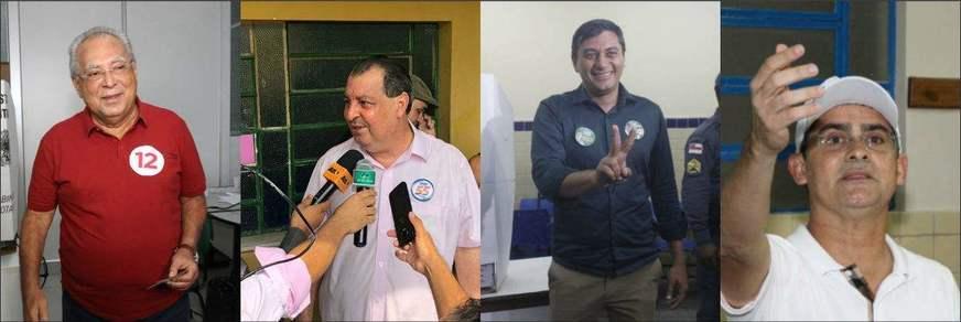 Candidatos ao Governo do Amazonas votam e demonstram confiança no resultado
