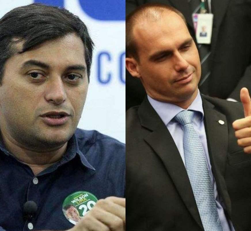 Wilson Lima recorre a filho de Bolsonaro