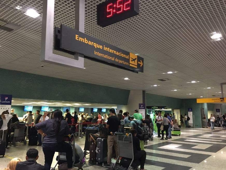 Aeroporto ‘bombando’ no feriadão