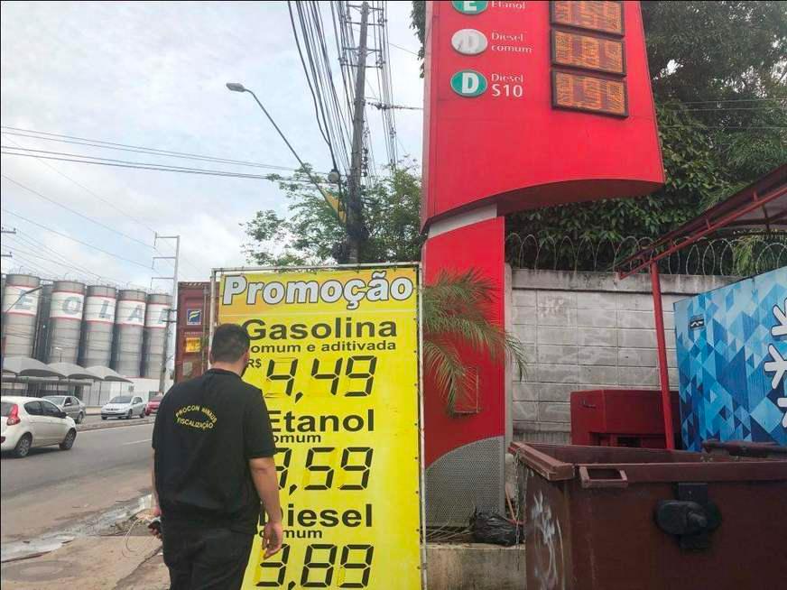 Procon Manaus autua 17 postos após aumento no preço da gasolina