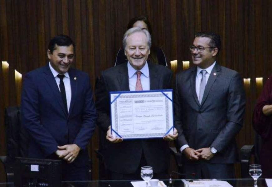 ‘Amazonas é exemplo para o Brasil’, diz Lewandowski ao receber título em Manaus
