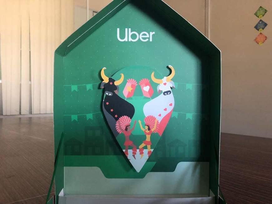 Promoção da Uber tem Caprichoso com estrela vermelha