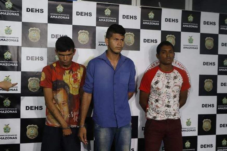Trio é preso suspeito de matar jovem e roubar celular no Centro de Manaus