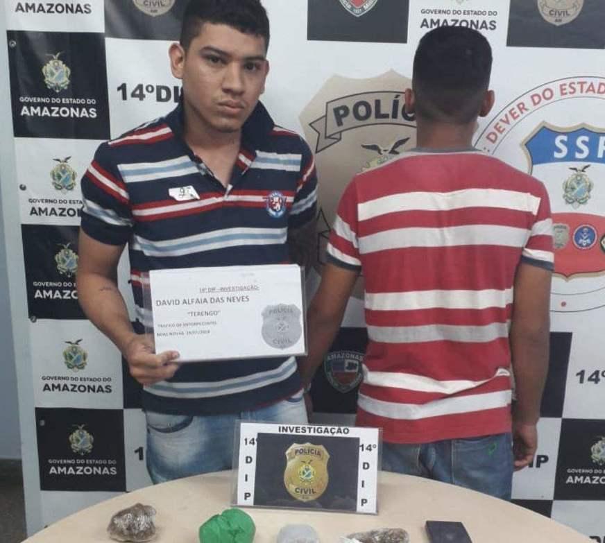 Polícia prende jovem e apreende adolescente com maconha do tipo skunk