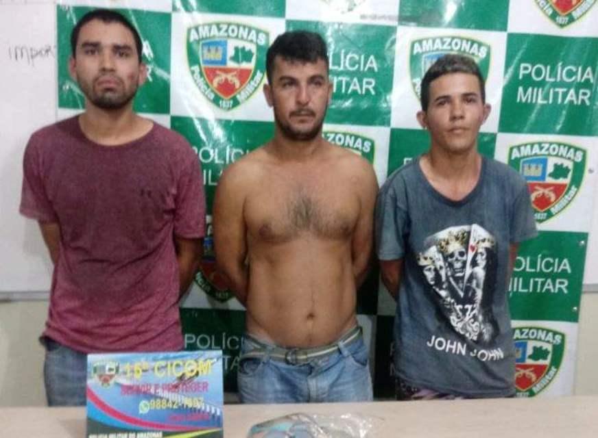 Trio suspeito de cometer assaltos no Nova Cidade é preso pela PM