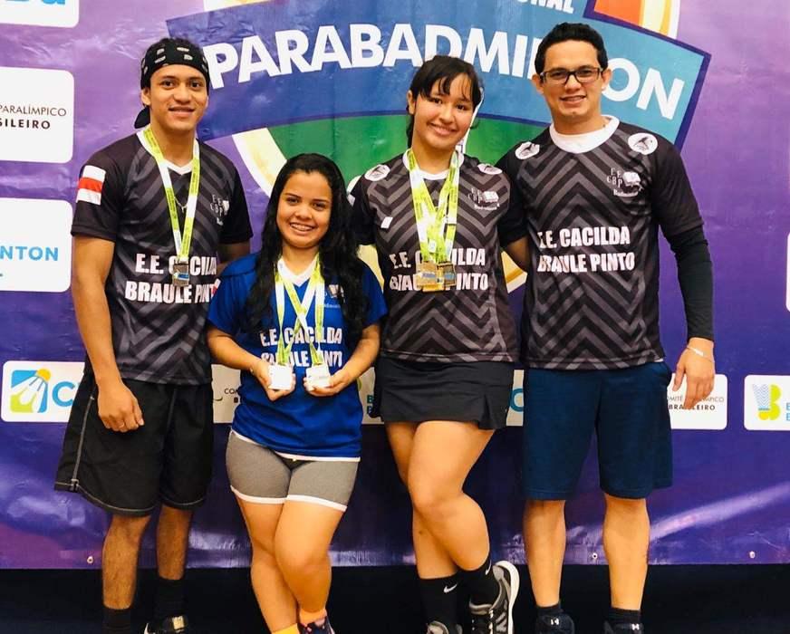Trio amazonense volta da 2ª Etapa Nacional de Parabadminton com 6 medalhas
