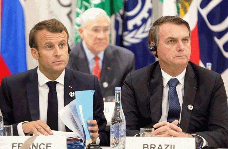 ‘Discuto ajuda do G7 para Amazônia se Macron ‘retirar insultos’, diz Bolsonaro