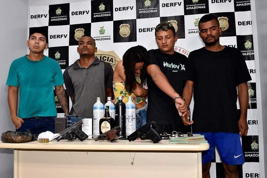 Quadrilha especializada em sequestros relâmpagos e roubos é presa no AM