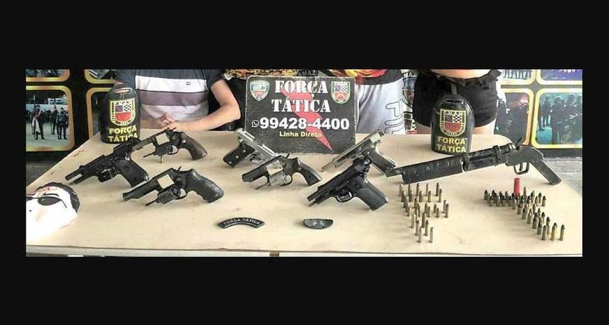 Quatro são presos com armas e munições em casa no Colônia Terra Nova