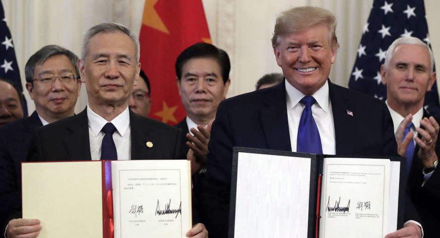 Trump classifica como ‘transcendental’ acordo comercial com a China