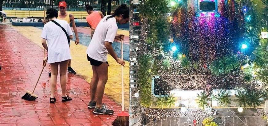 Bloco X-Cabloquinho dá show de limpeza no CSU do Parque 10