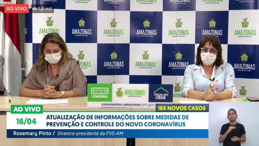 Amazonas chega a 1719 casos e 124 mortes pelo novo coronavírus