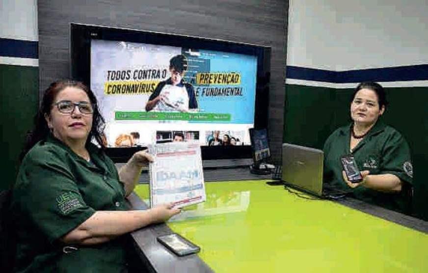 Escola utiliza recursos digitais para auxiliar alunos durante quarentena
