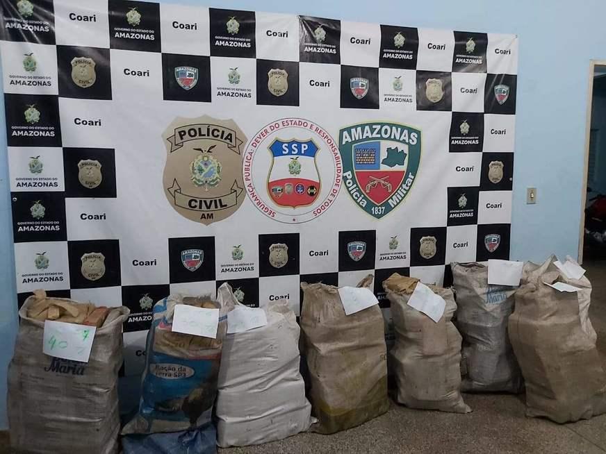 Carga de droga avaliada em mais de R$ 3 milhões é apreendida em Coari