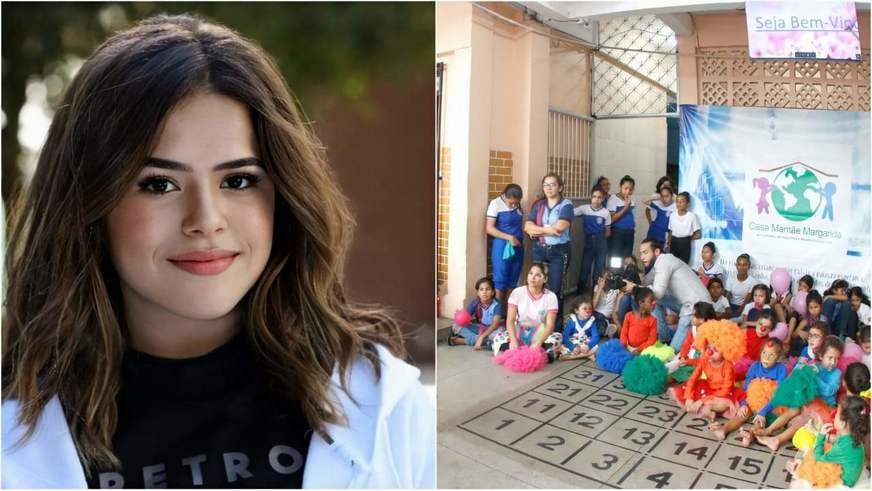 Apresentadora Maisa realiza doação para Casa Mamãe Margarida em Manaus