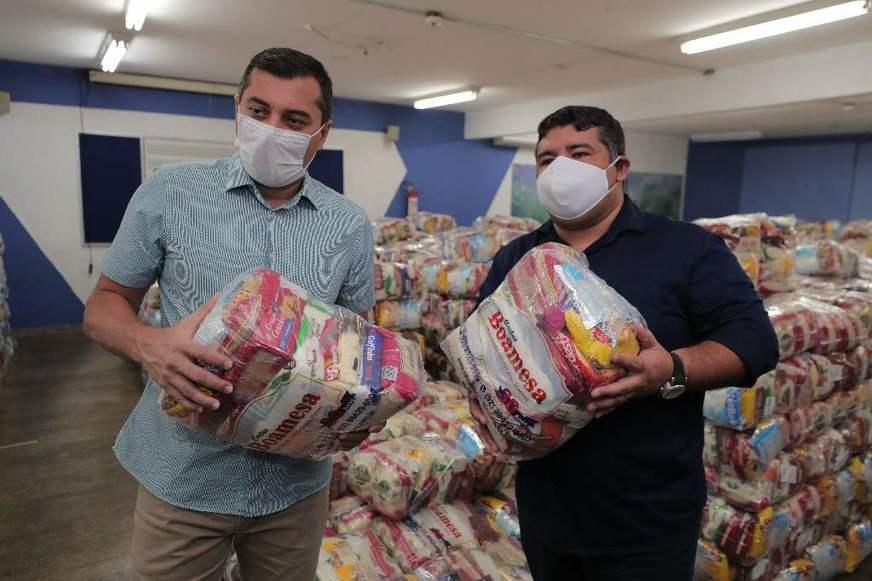 Parceria do Bradesco e Governo do AM entrega 10 mil cestas básicas para OSCs
