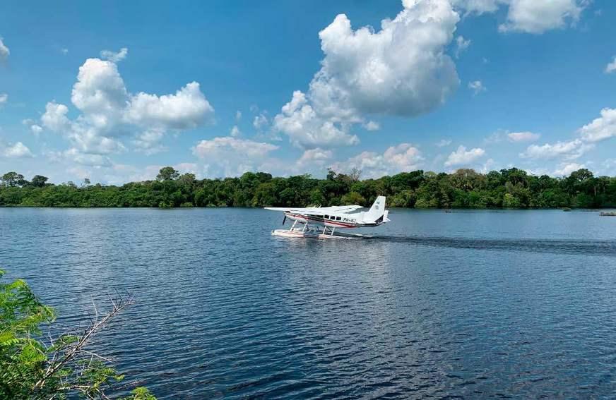 Programa Voo Simples pretende facilitar o uso do hidroavião em rios e igarapés do Amazonas