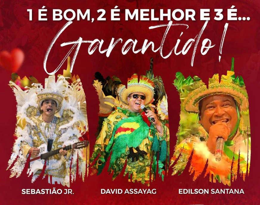 David, Edílson e Sabá: Garantido terá três levantadores  em 2021