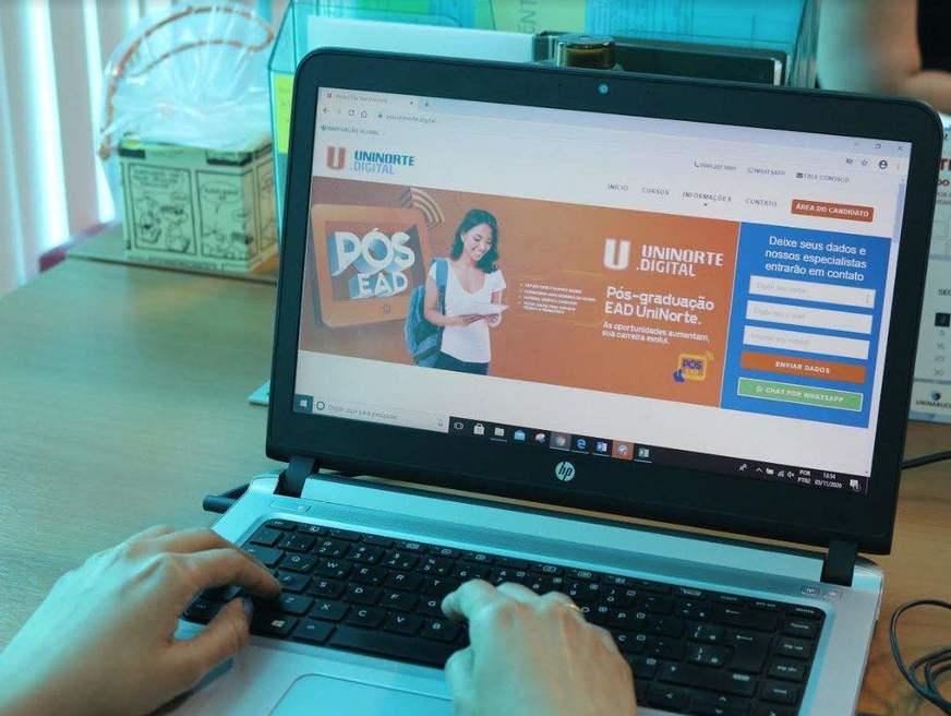 Aulas ao vivo são novidade da Pós EaD da UniNorte