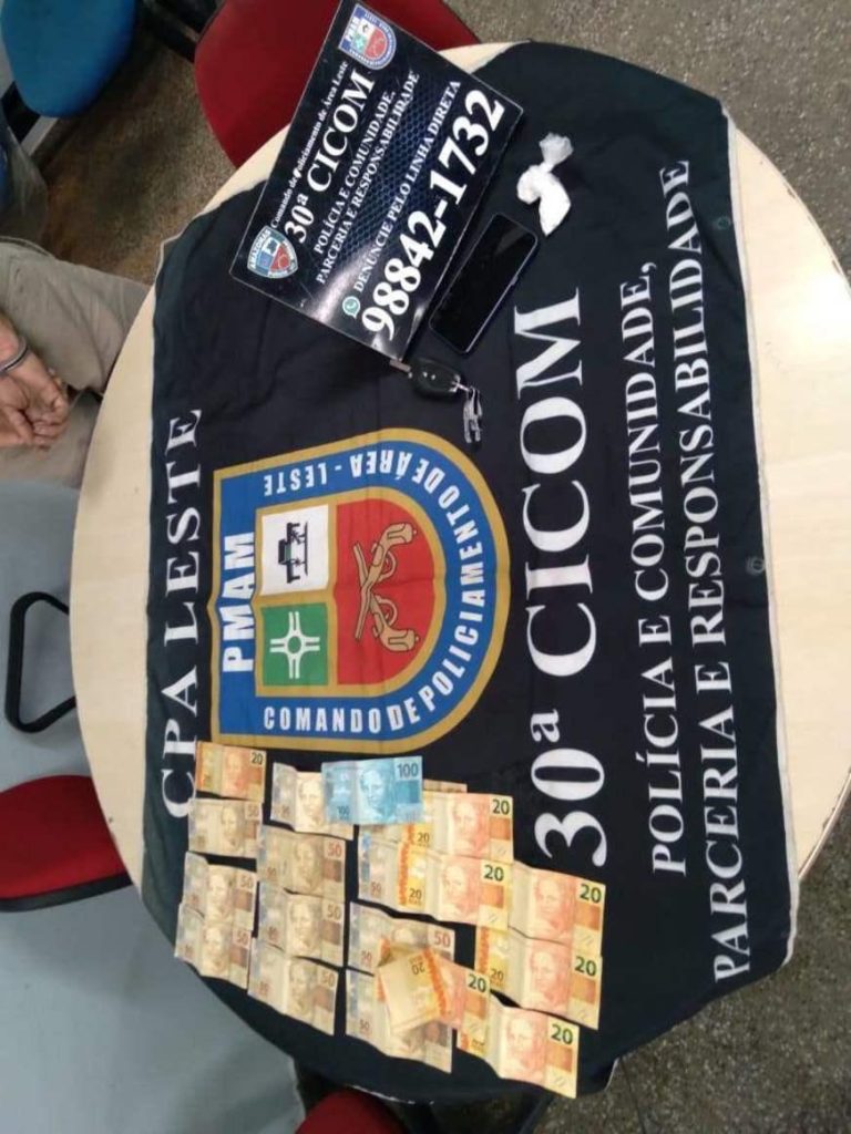 Homem é preso suspeito de tráfico de drogas ‘delivery’, em Manaus