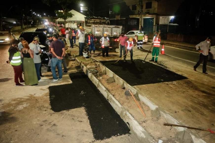 Trecho interditado da Djalma Batista é liberado
