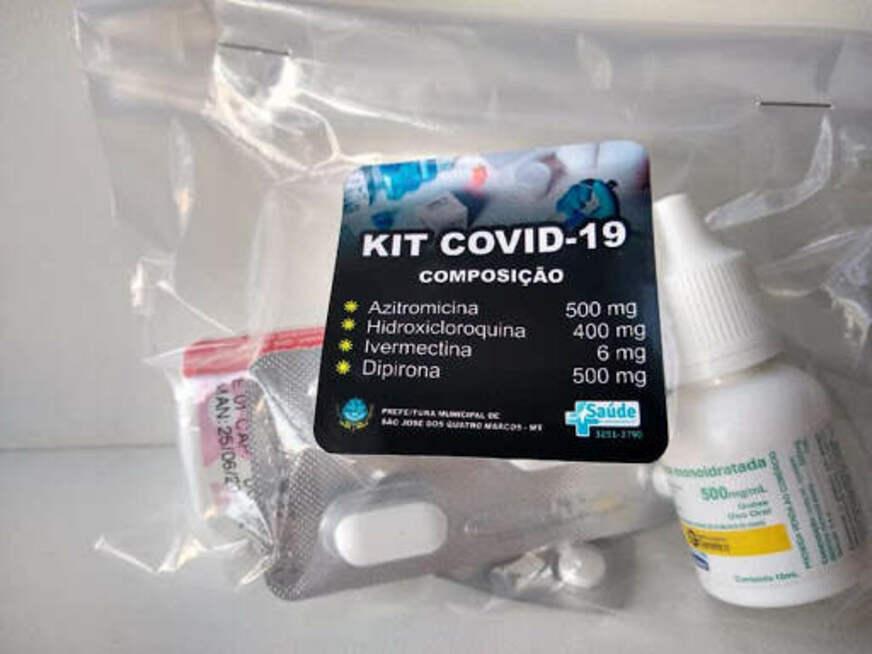 Pena para  quem indicar  ‘kit  covid-19’