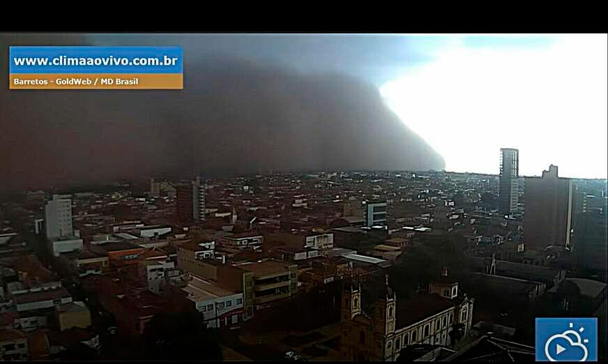Tempestade de areia atinge cidades do interior de São Paulo