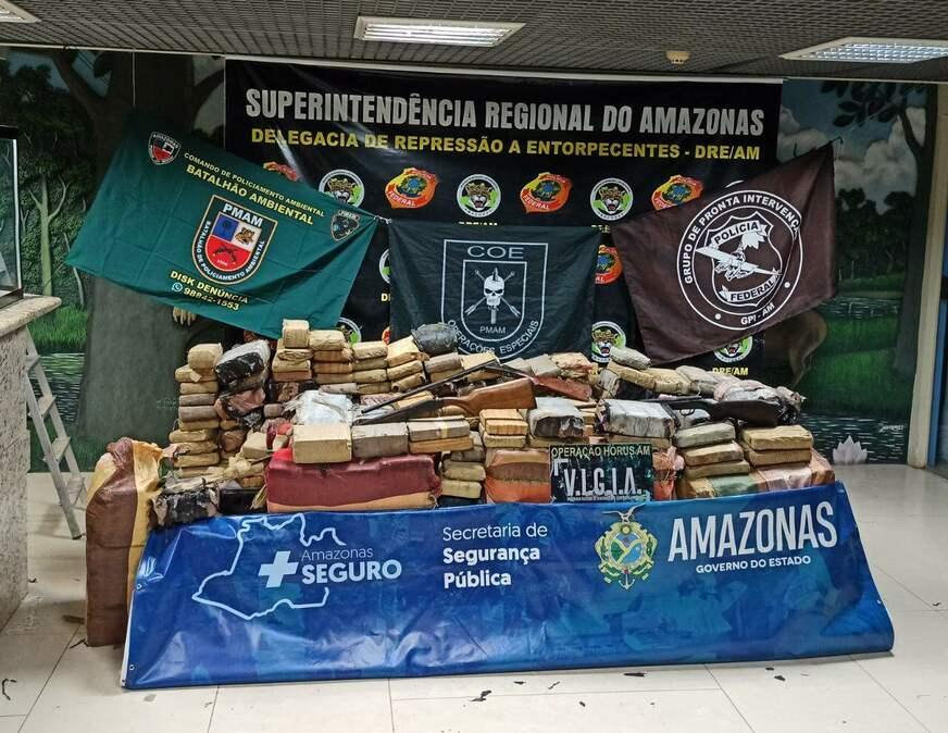 Carga de maconha avaliada em R$ 8 milhões é apreendida no Amazonas