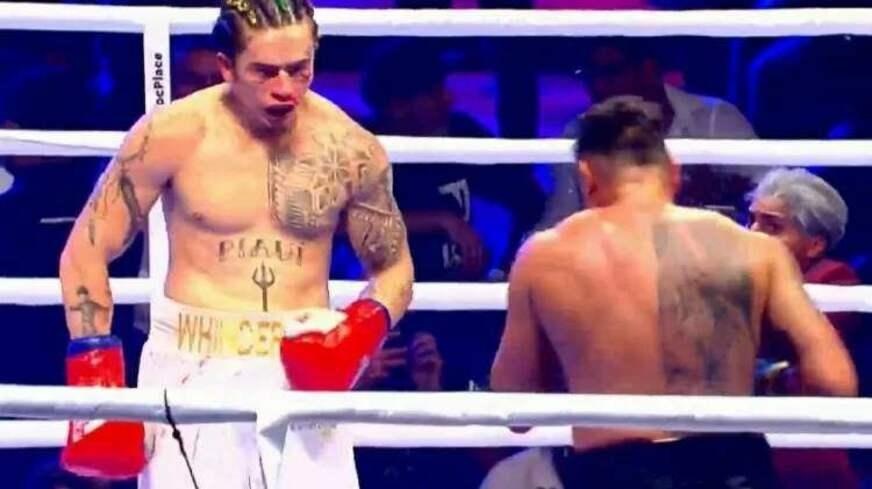Whindersson Nunes resiste a oito rounds e empata luta de boxe com Popó
