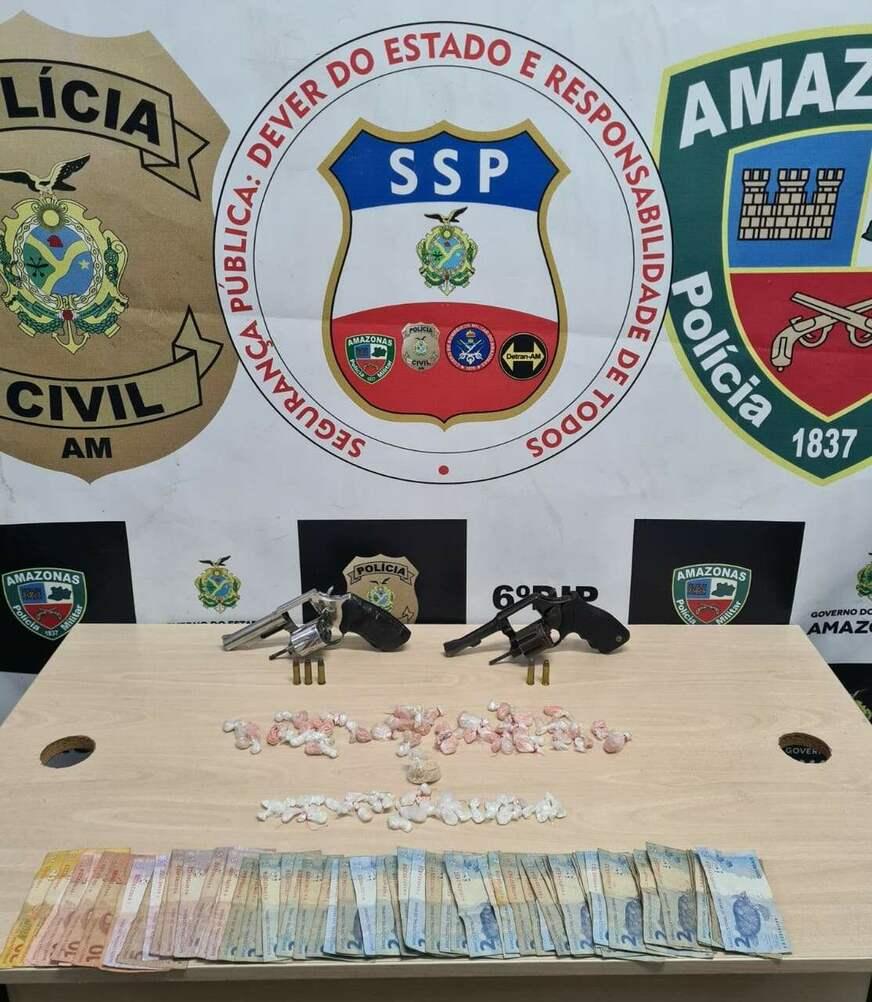 Jovem é preso com armas e drogas no Novo Aleixo